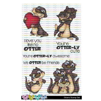C.C. Designs Clear Stamps - Otters